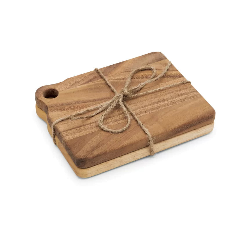 Solid Wood Accasia Set of 2 Cutting Board - Furnishiaa -  - 