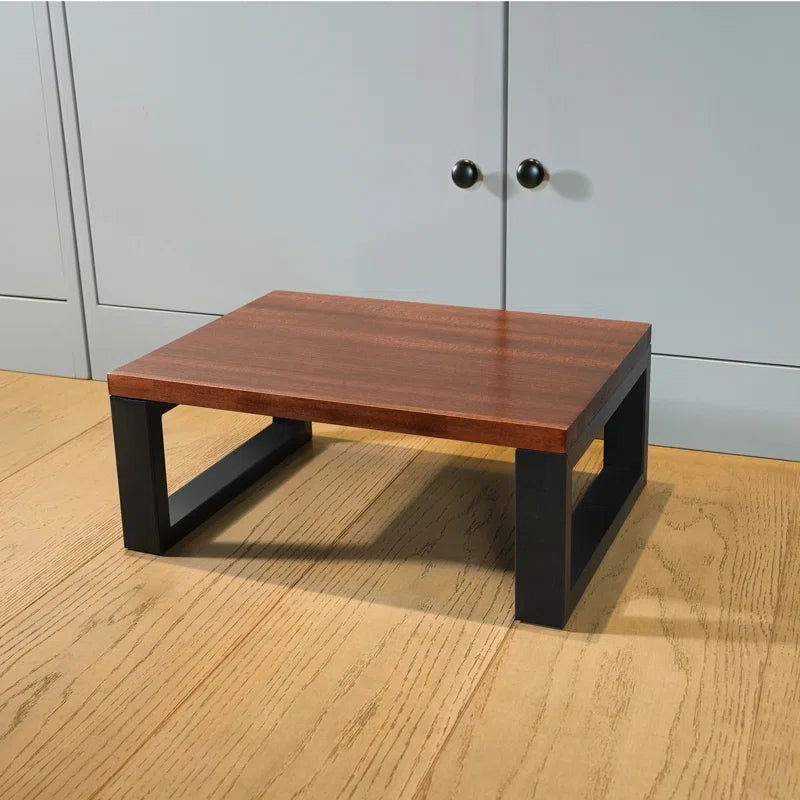 Solid Wood And Metal Base Step And Step Stool - Furnishiaa -  - 