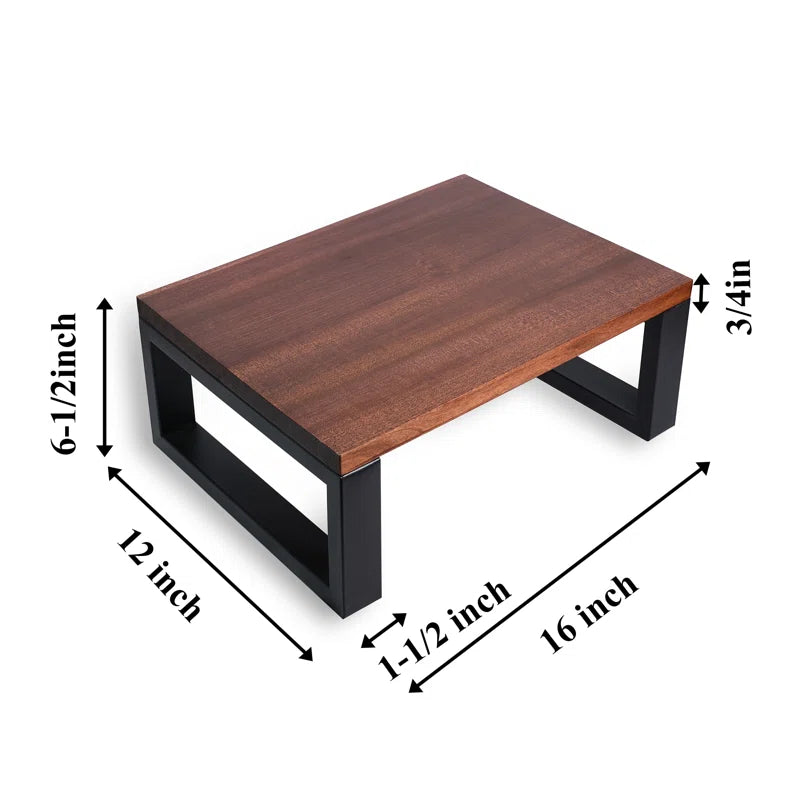 Solid Wood And Metal Base Step And Step Stool - Furnishiaa -  - 