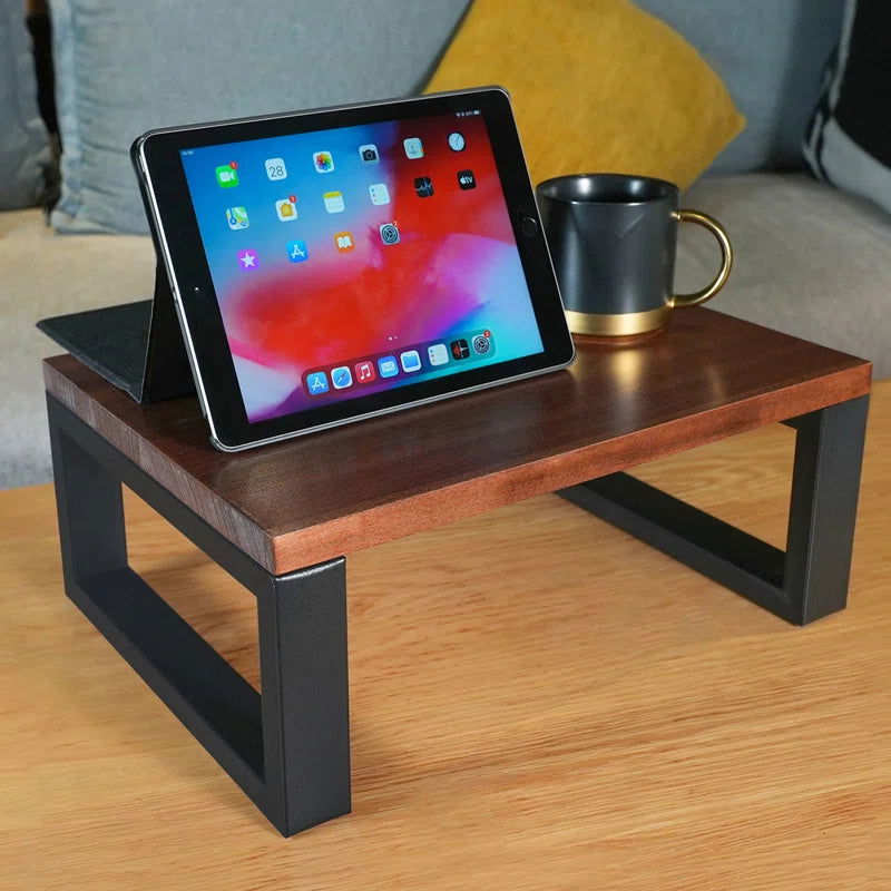 Solid Wood And Metal Base Step And Step Stool - Furnishiaa -  - 