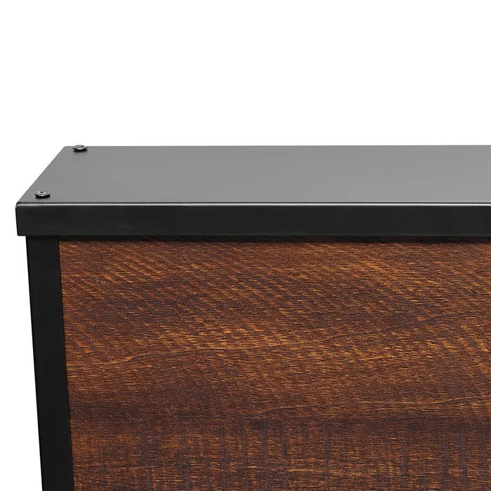 Solid Wood & Iron Linear LED Hanging Light - Furnishiaa -  - 