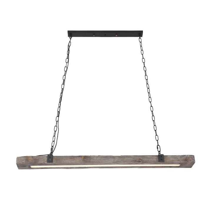 Solid Wood Linear LED Hanging Light - Furnishiaa -  - 