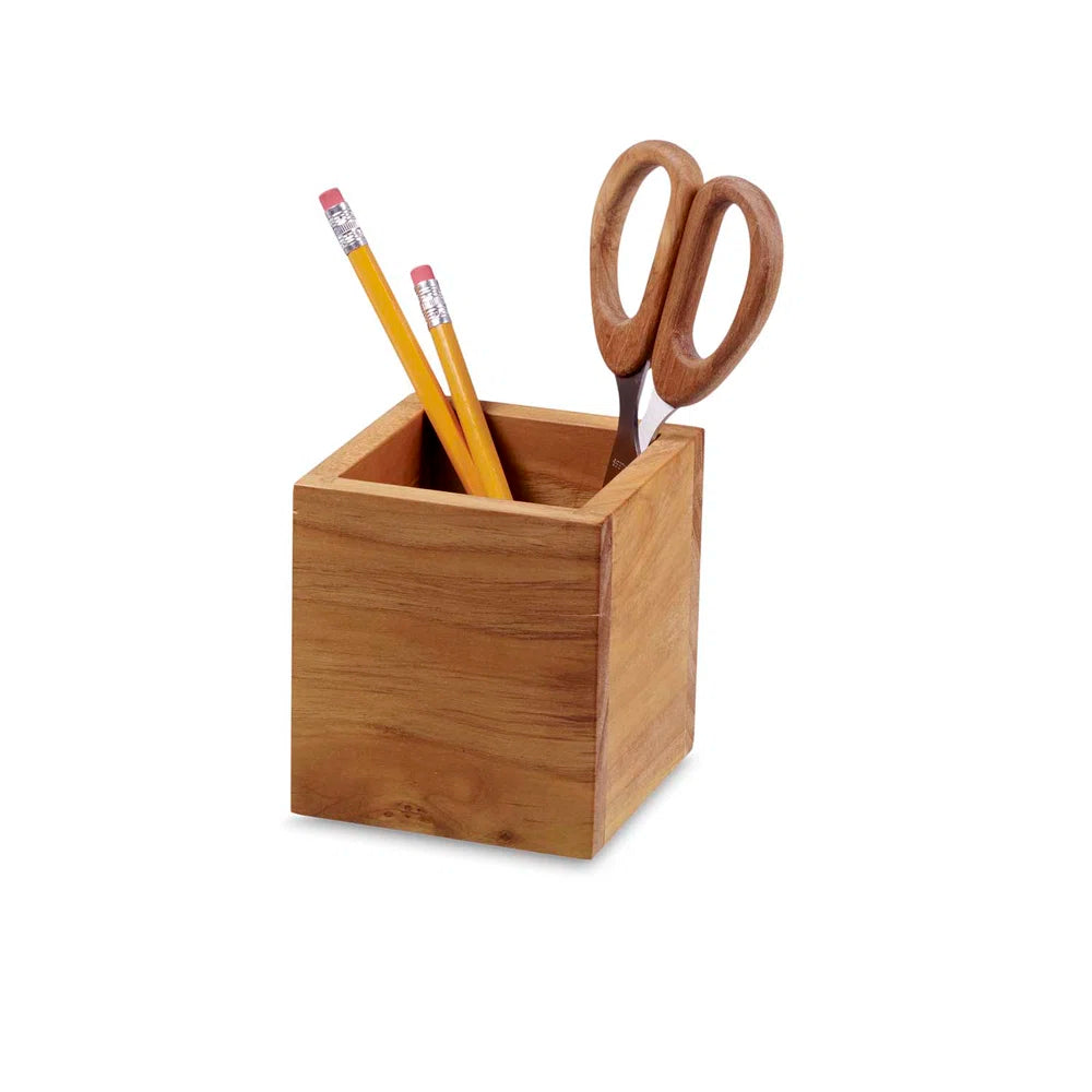 Solid Wood Pen Holder For Office Table - Furnishiaa -  - 