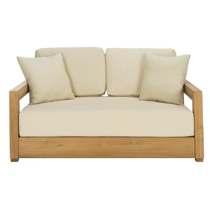 Solid Wood Sofa Set With Coffee Table For Living Room - Furnishiaa -  - 