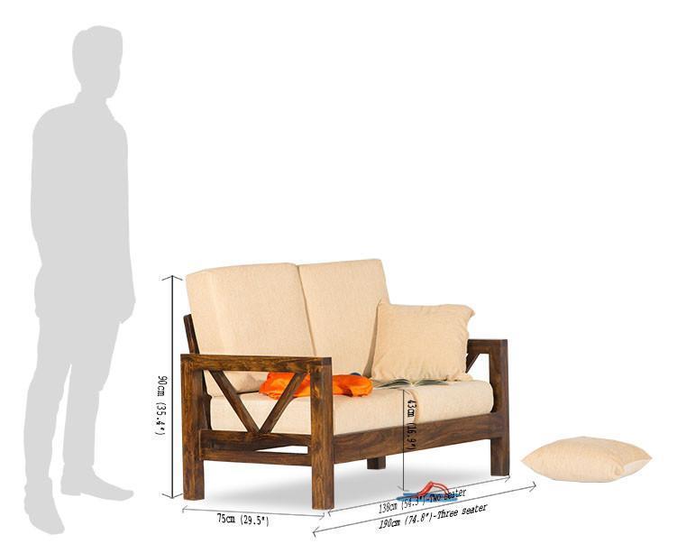 Solid Wood Sofa Set for living room - Furnishiaa -  - 