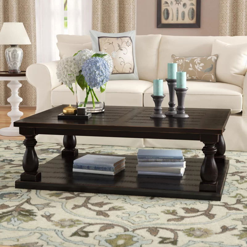Solid Wood Vintage Coffee Table - Furnishiaa -  - 
