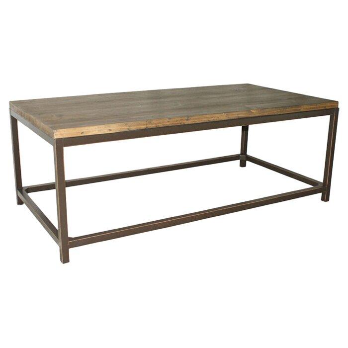 Solid Wooden & Iron Center Coffee Table for Home (Black) - Furnishiaa -  - 