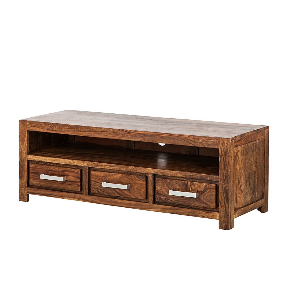 Solid sheesham Wood Showcase Tv Unit Cabinet - Furnishiaa -  - 