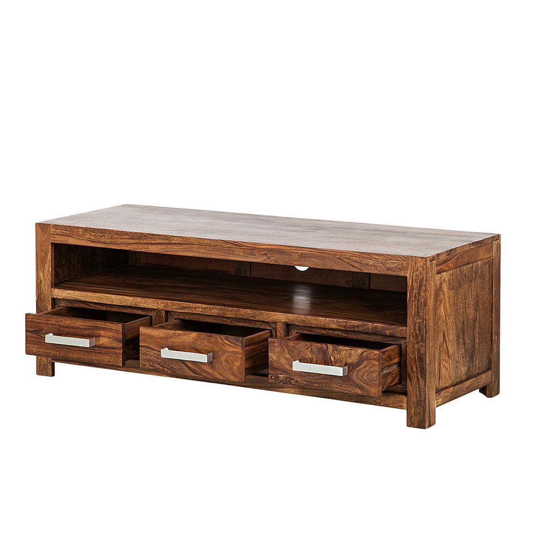 Solid sheesham Wood Showcase Tv Unit Cabinet - Furnishiaa -  - 