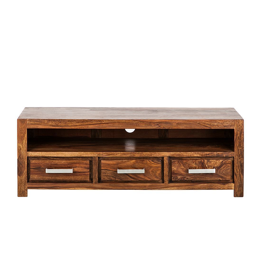 Solid sheesham Wood Showcase Tv Unit Cabinet - Furnishiaa -  - 