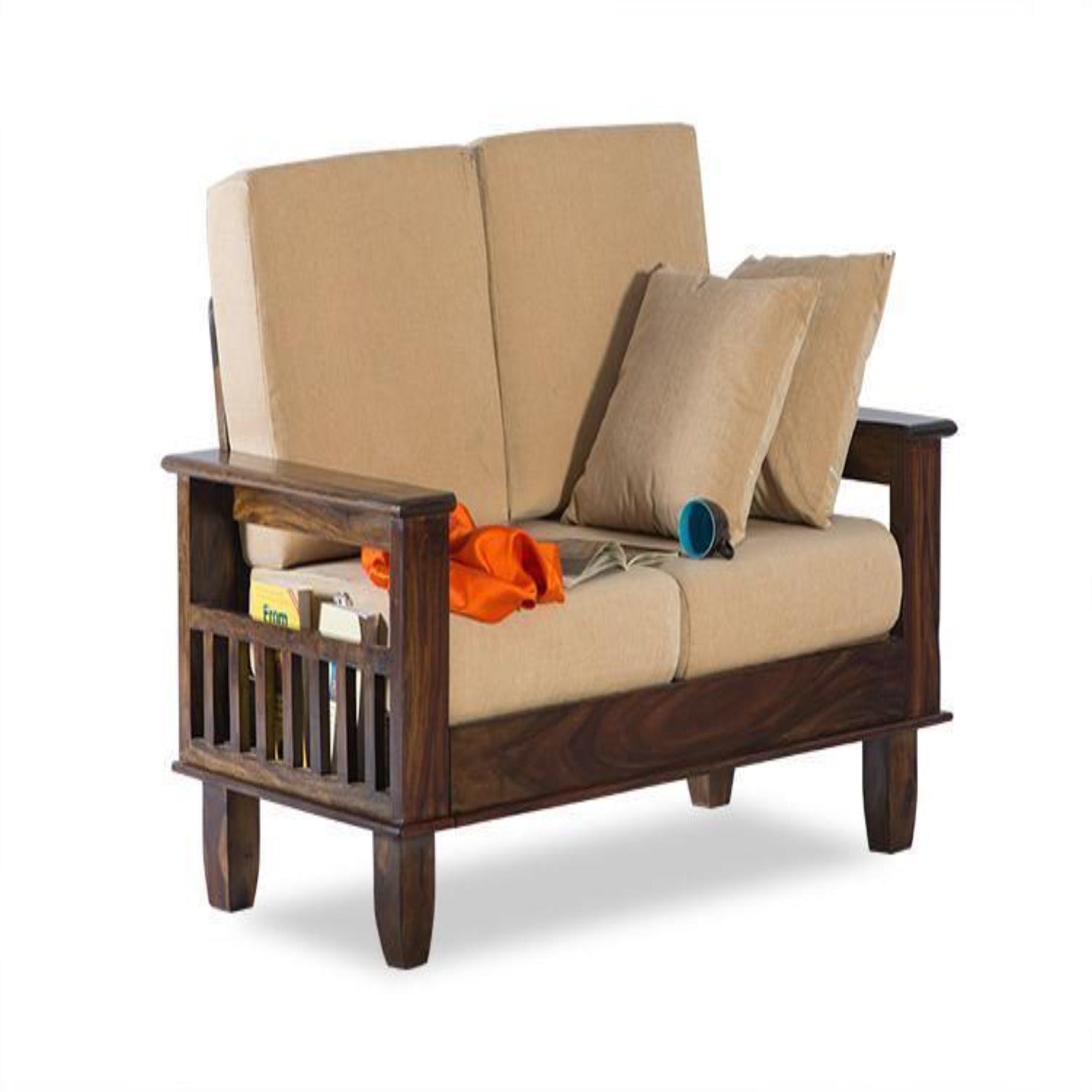 Solid sheesham Wood Sofa set for living room - Furnishiaa -  - 