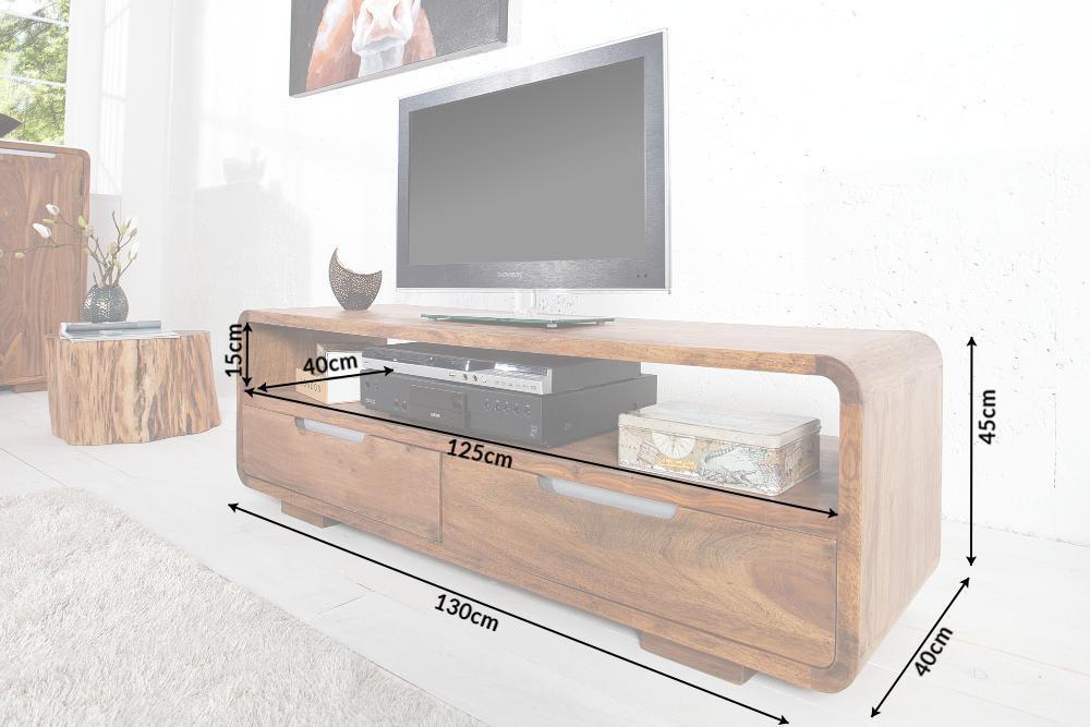 Solid sheesham wood showcase tv unit cabinet - Furnishiaa -  - 