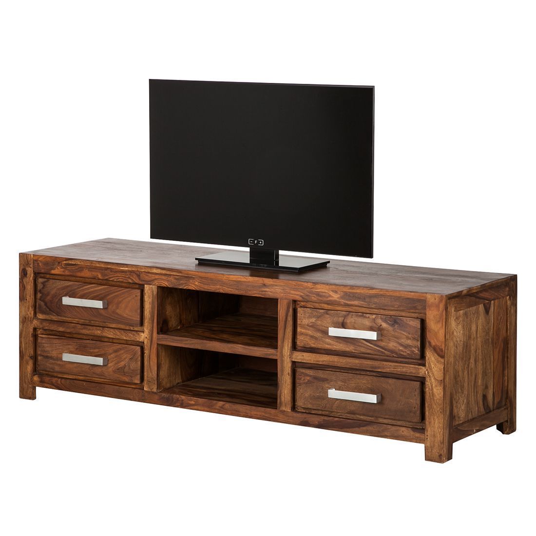 Solid sheesham wood showcase tv unit cabinet - Furnishiaa -  - 