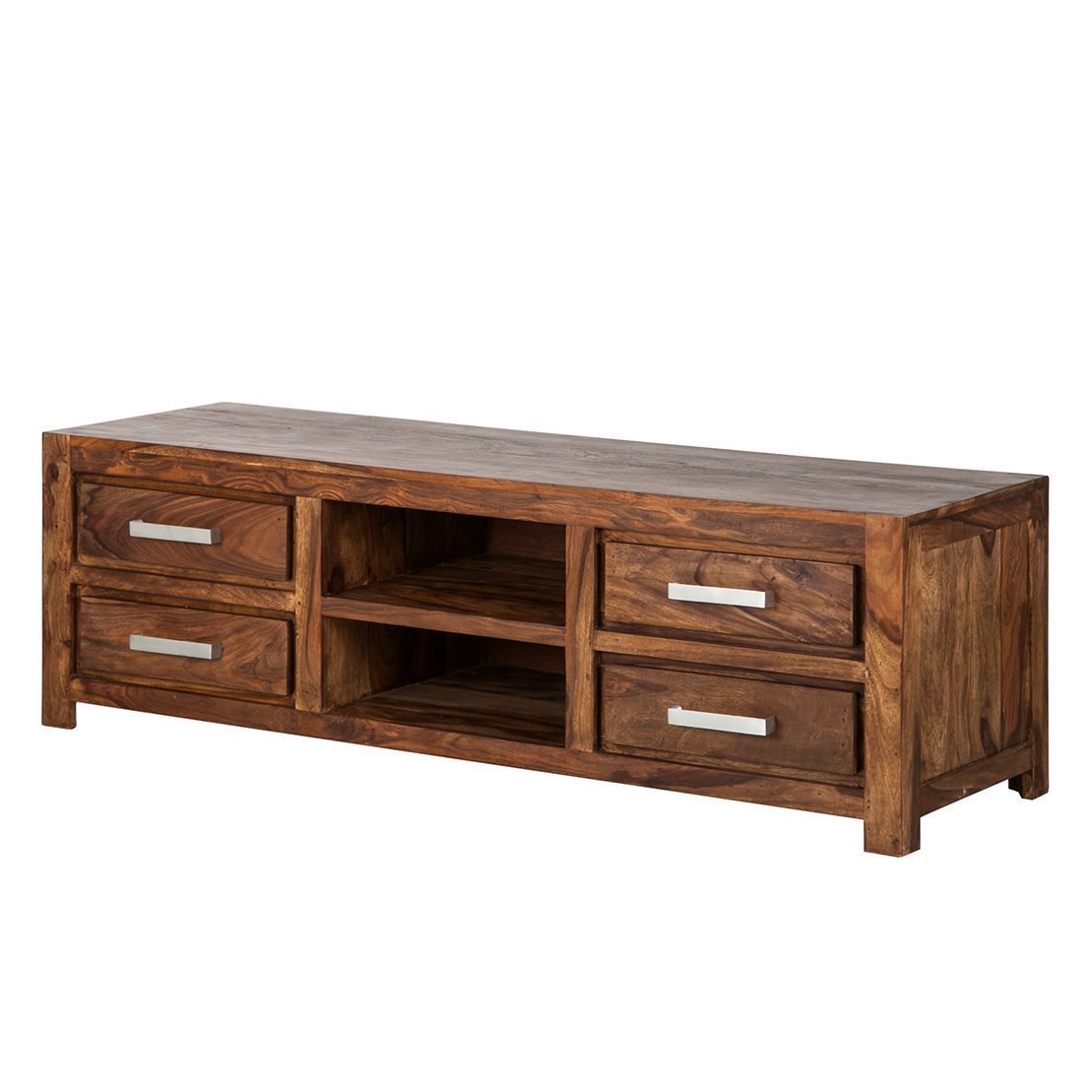 Solid sheesham wood showcase tv unit cabinet - Furnishiaa -  - 