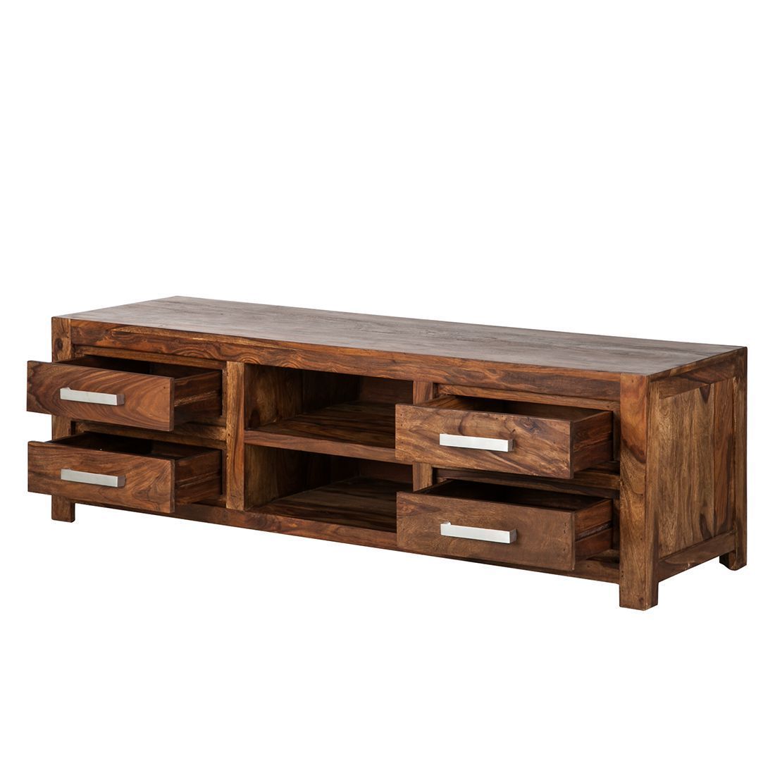 Solid sheesham wood showcase tv unit cabinet - Furnishiaa -  - 