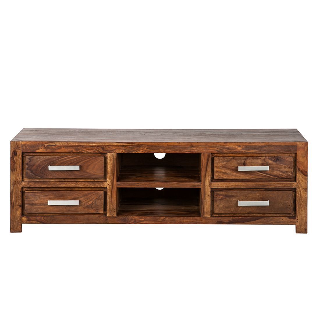 Solid sheesham wood showcase tv unit cabinet - Furnishiaa -  - 