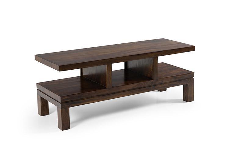 Solid sheesham wood showcase tv unit cabinet - Furnishiaa -  - 