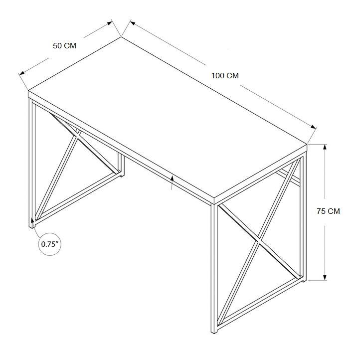 Solid wood Study table Writing desk for home office - Furnishiaa -  - 