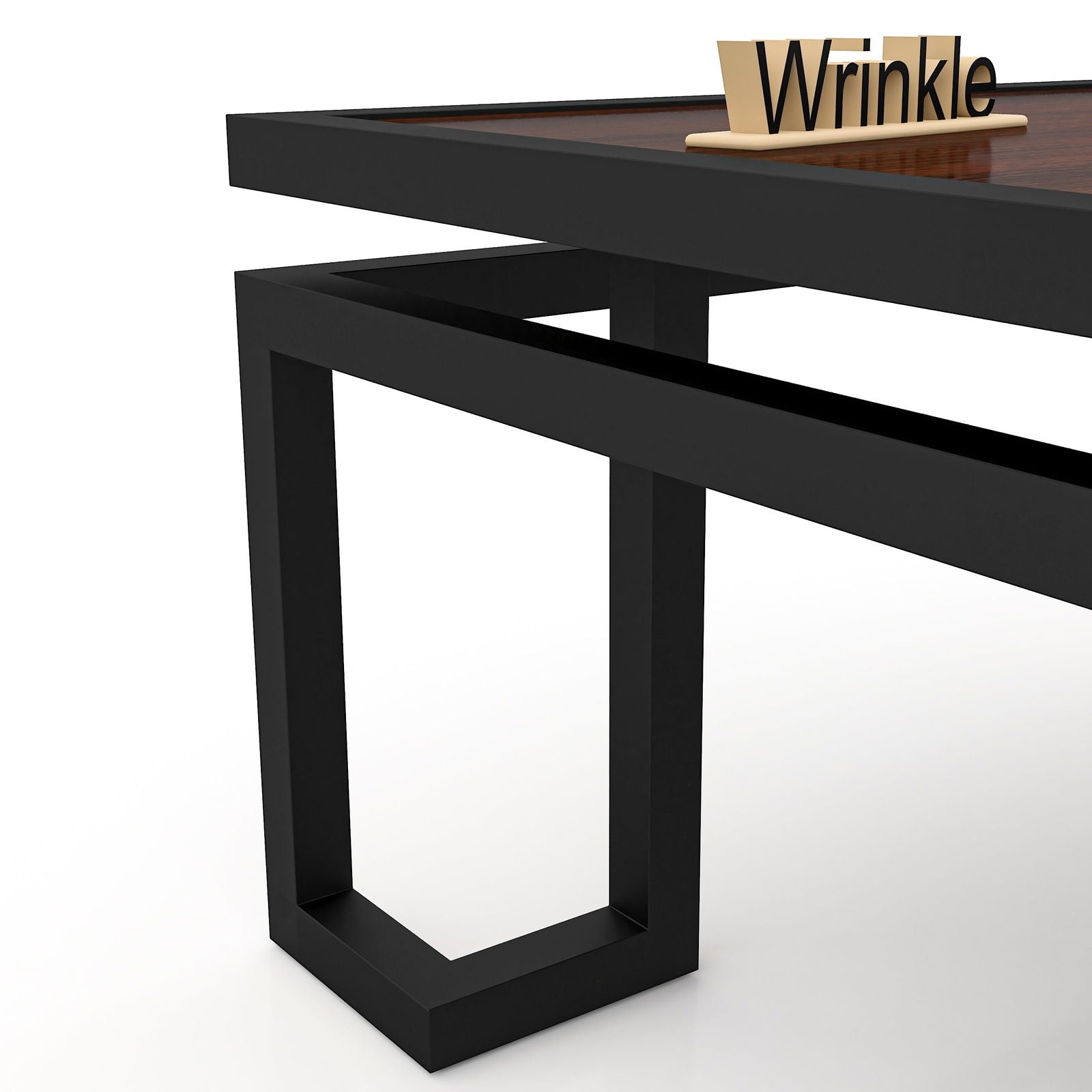 Square Shape Heeavy Table With Iron Frame And Solid Sheesham Wood Top - Furnishiaa -  - 