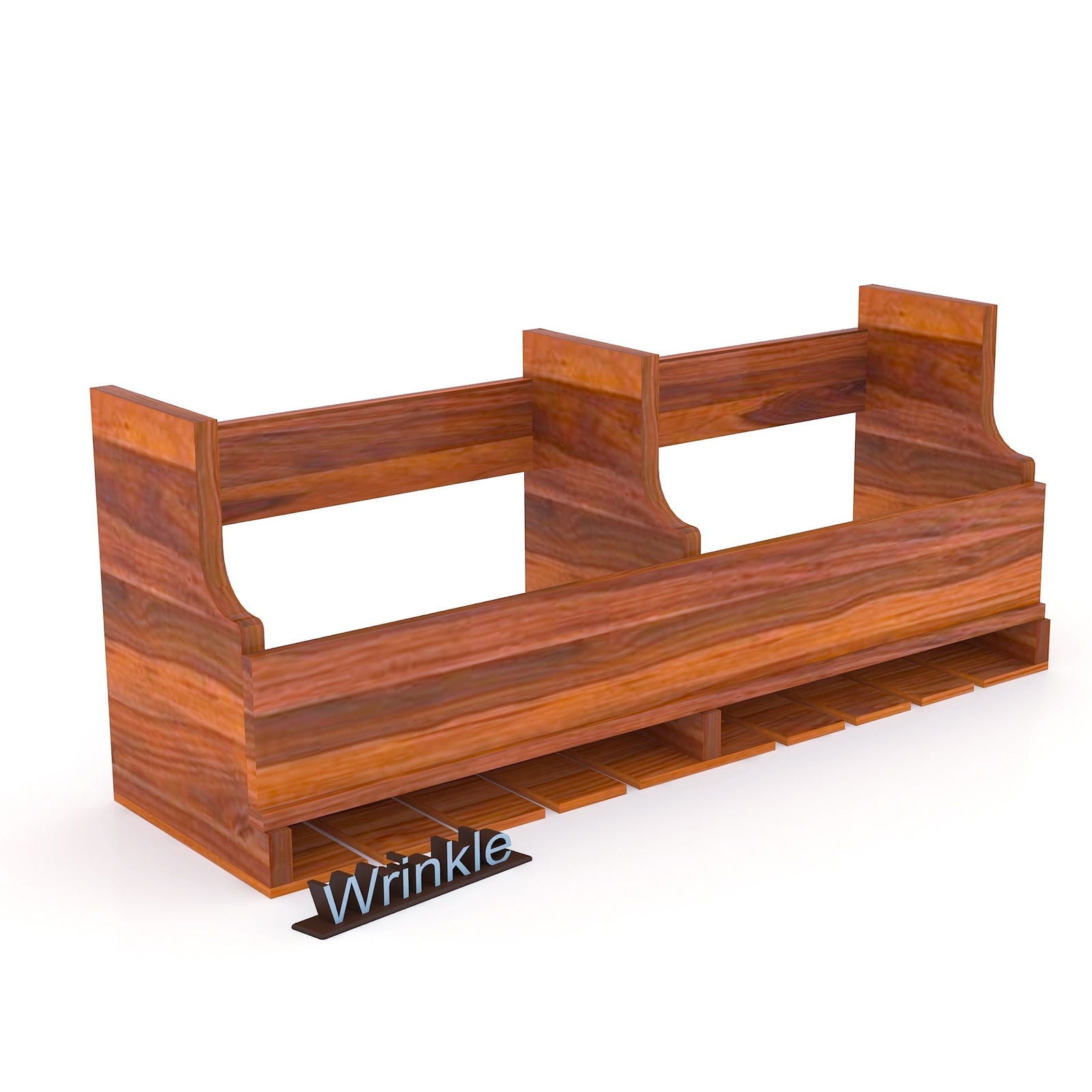 Stylish Solid Sheesham Wood Wine Stand With Glass Cabinet - Furnishiaa -  - 