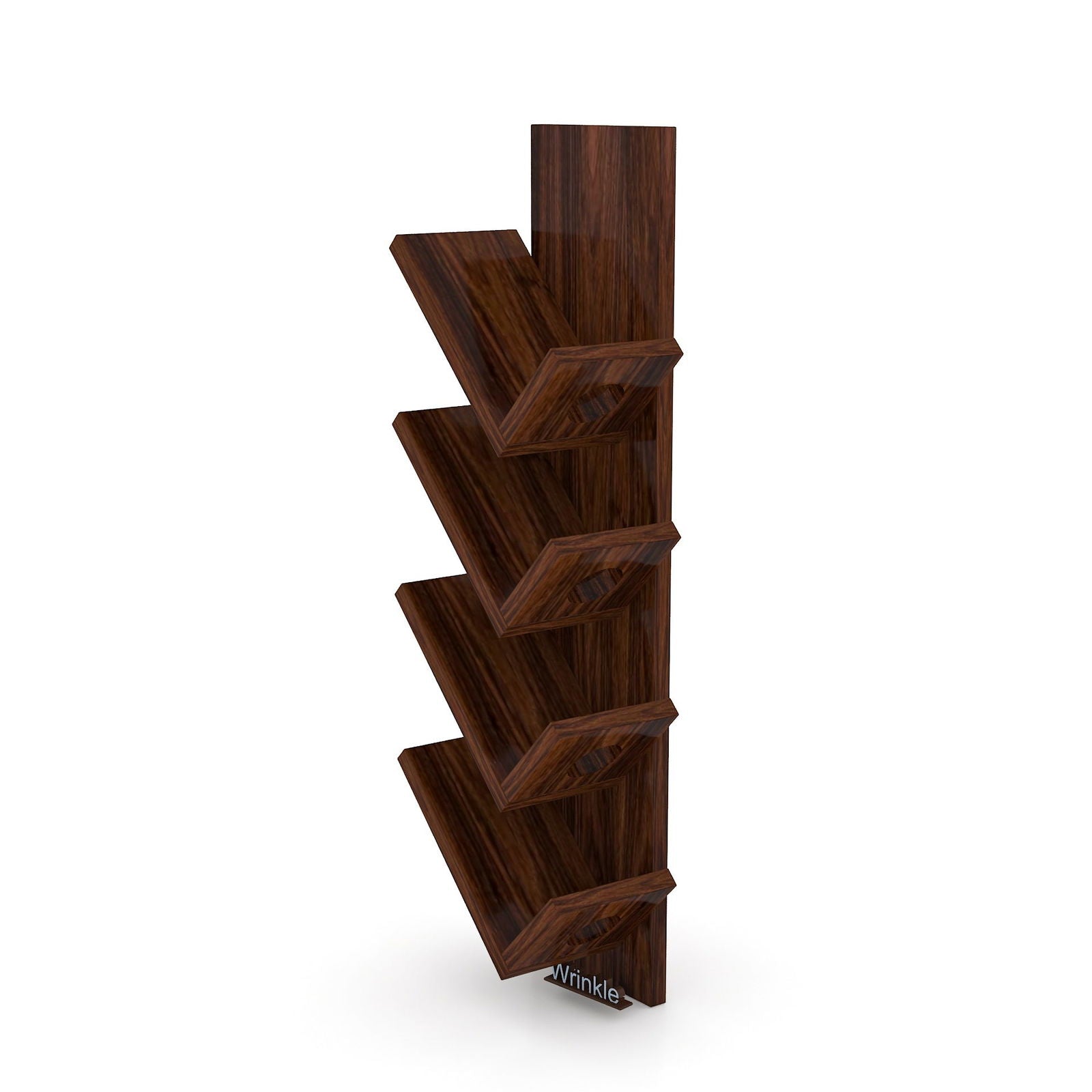 Stylish Vertical Shape Wine Stand With Solid Sheehsam Wood - Furnishiaa -  - 
