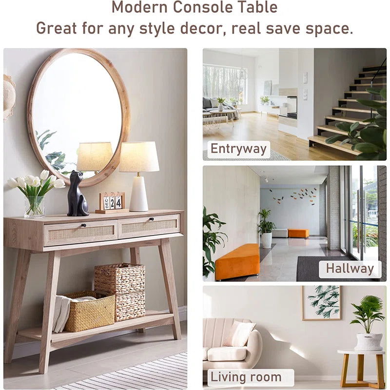 Stylish White Solid Sheesham Wood Console Table - Furnishiaa -  - 