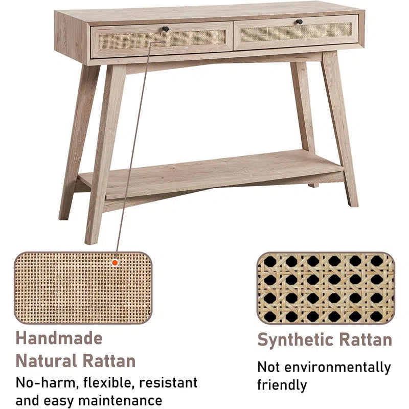 Stylish White Solid Sheesham Wood Console Table - Furnishiaa -  - 