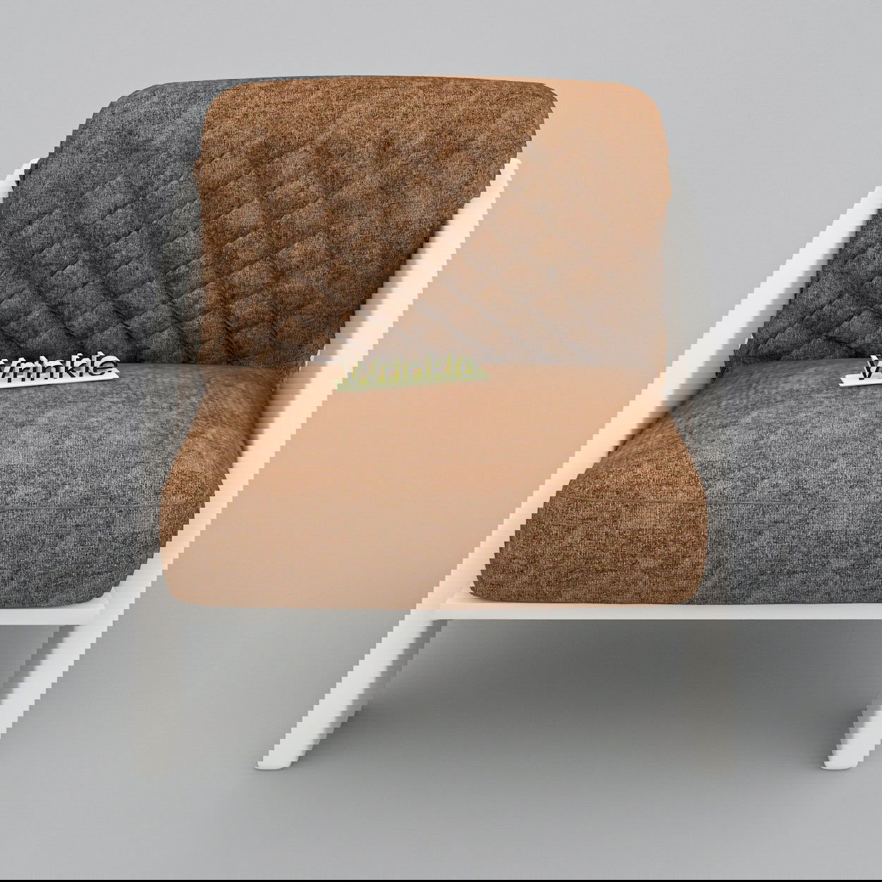 Top in The Town  White Solid Sheesham Wooden Arm Chair With Molfino Fabric - Furnishiaa -  - 