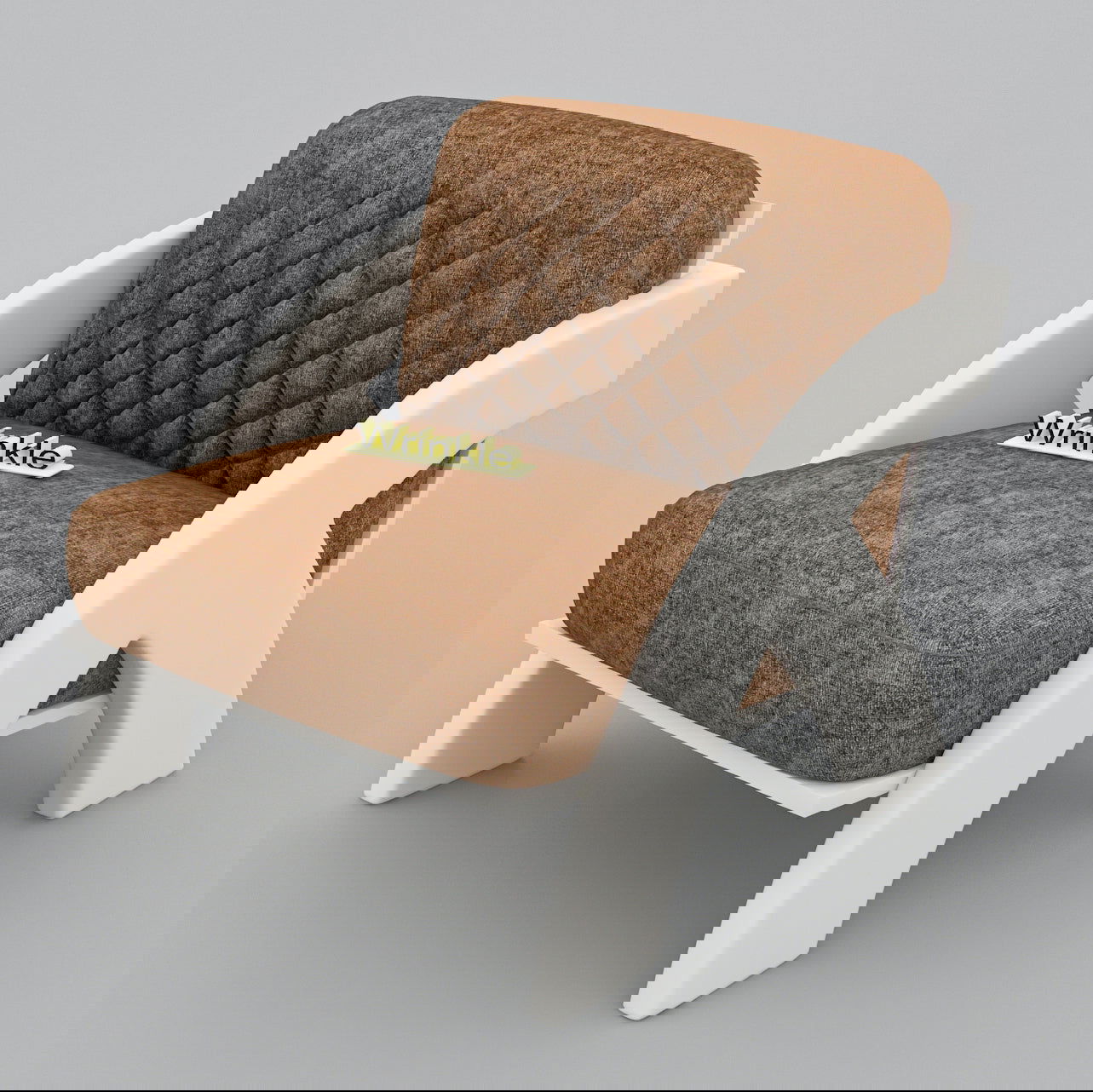 Top in The Town  White Solid Sheesham Wooden Arm Chair With Molfino Fabric - Furnishiaa -  - 