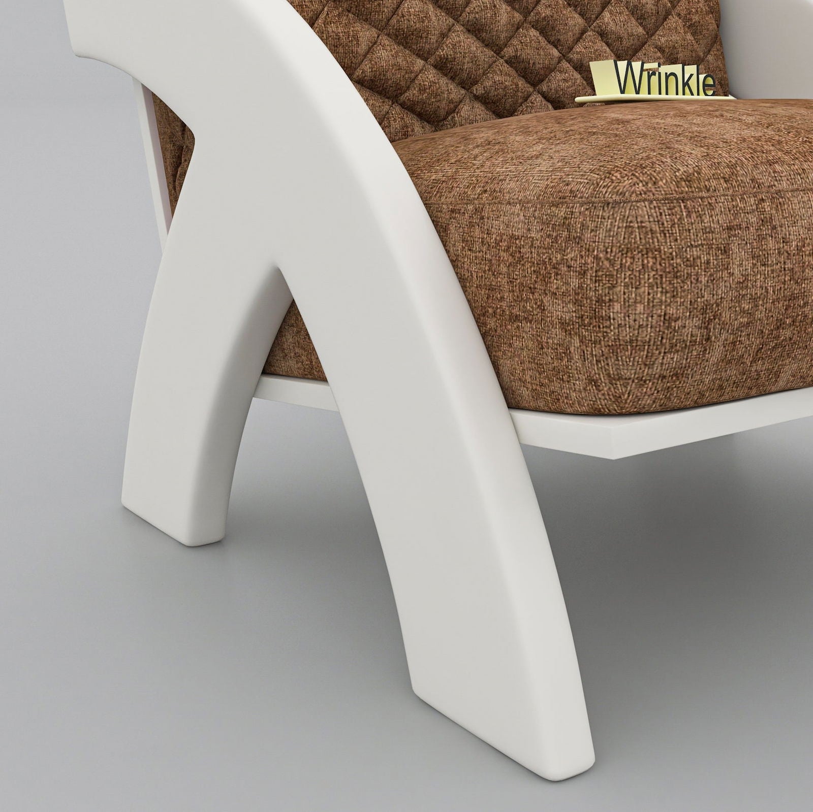 Top in The Town  White Solid Sheesham Wooden Arm Chair With Molfino Fabric - Furnishiaa -  - 