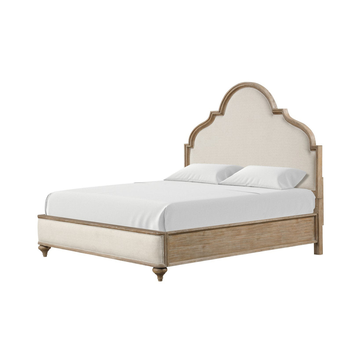 Furnishiaa Classic Traditional Solid Wood Bed