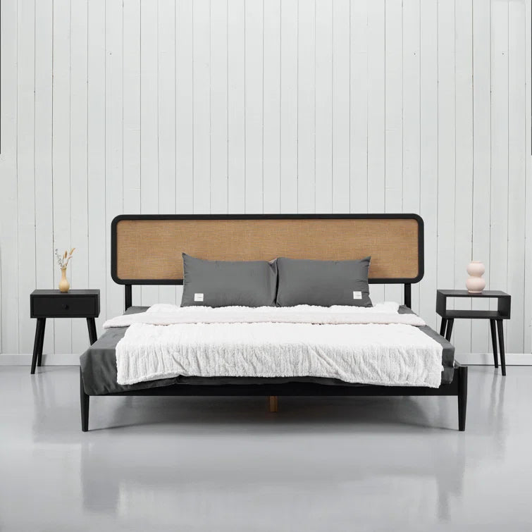 Furnishiaa Solid Sheesham Wood Bed Frame