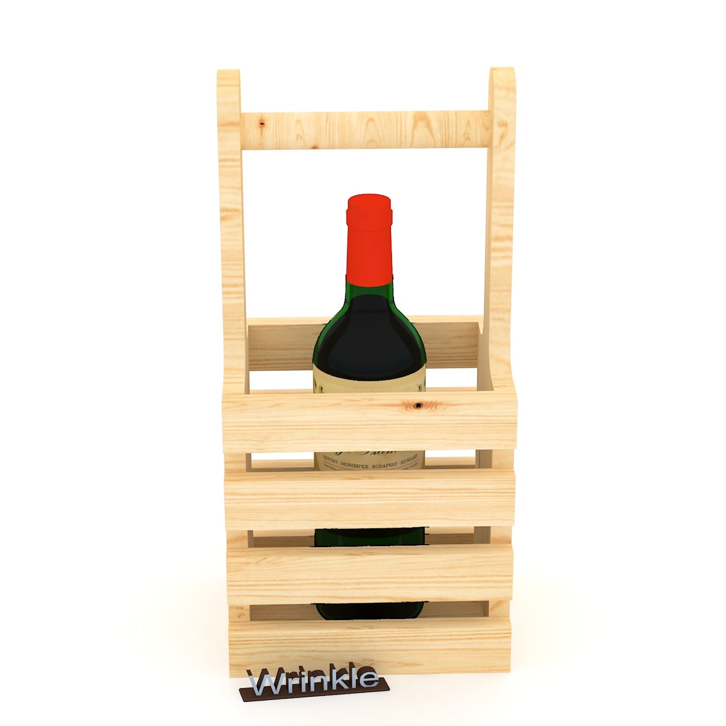 Vertical Shape Hand Picked Wine Stand With Solid Sheehsam Wood - Furnishiaa -  - 