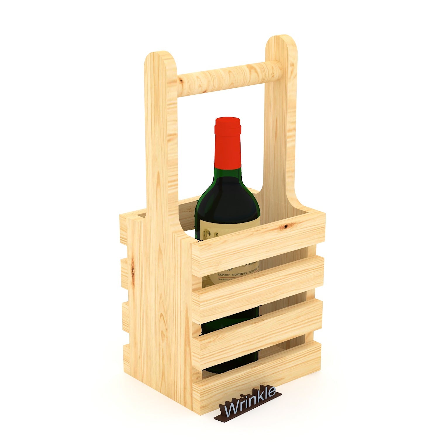 Vertical Shape Hand Picked Wine Stand With Solid Sheehsam Wood - Furnishiaa -  - 