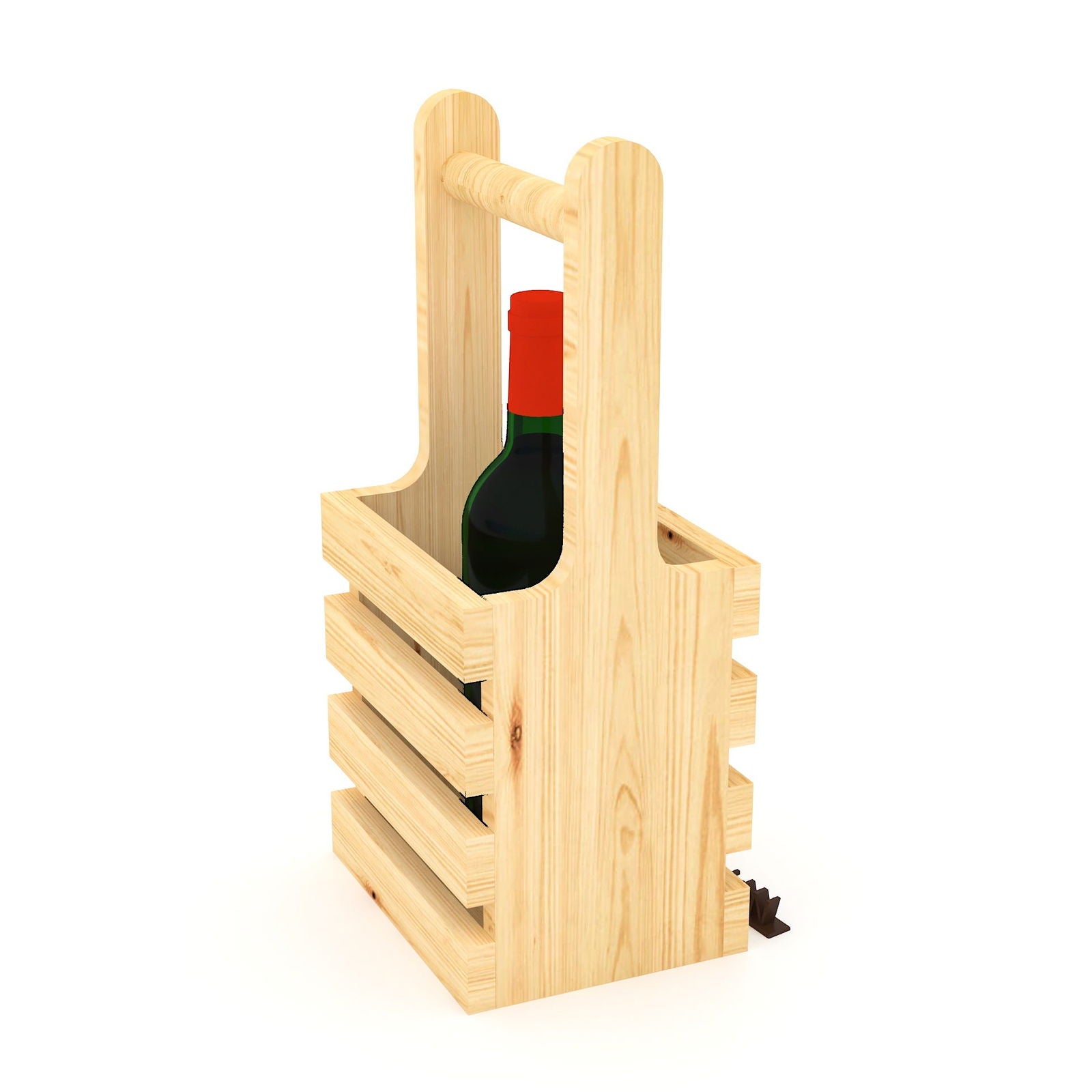Vertical Shape Hand Picked Wine Stand With Solid Sheehsam Wood - Furnishiaa -  - 