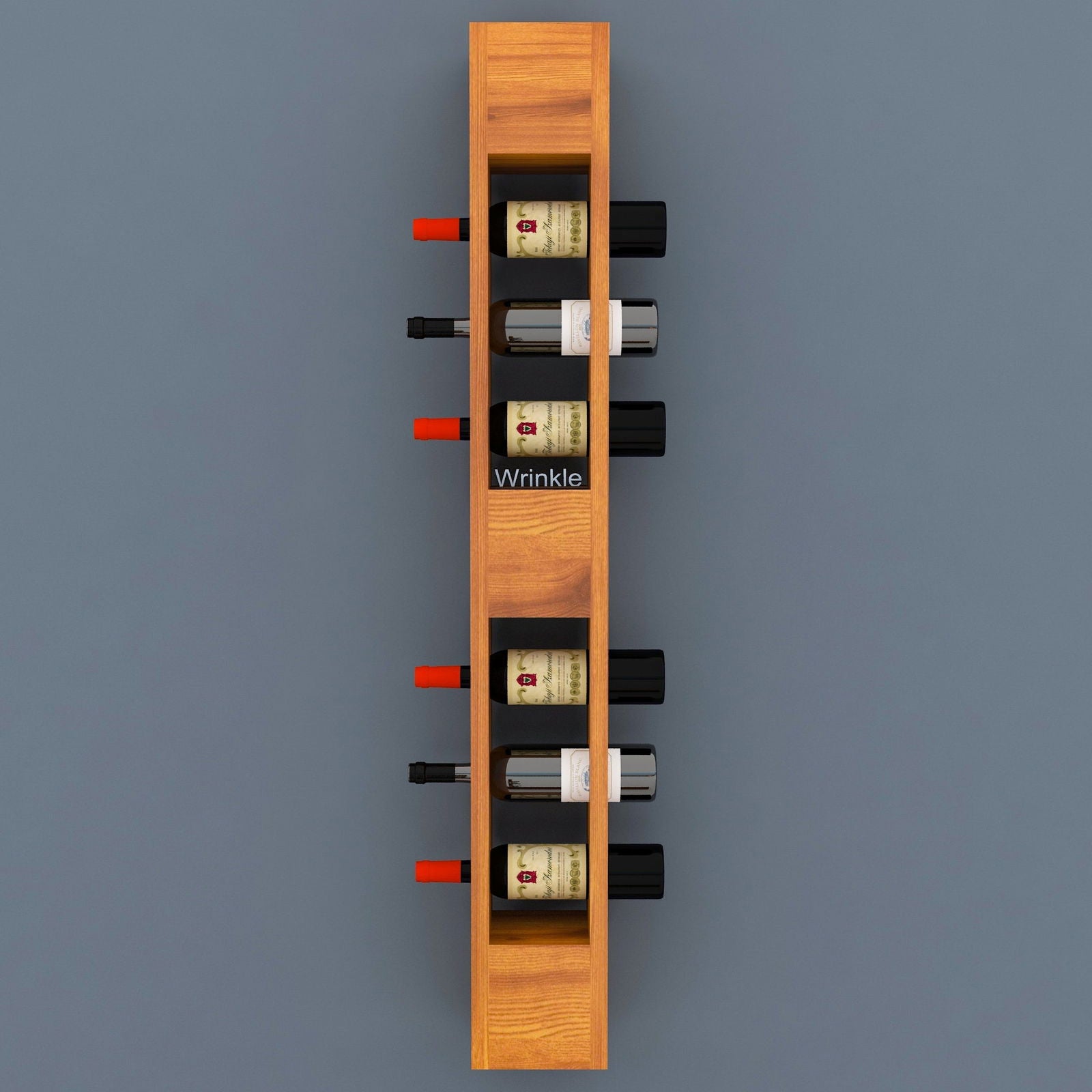 Vertical Shape Wine Stand With Solid Sheehsam Wood - Furnishiaa -  - 