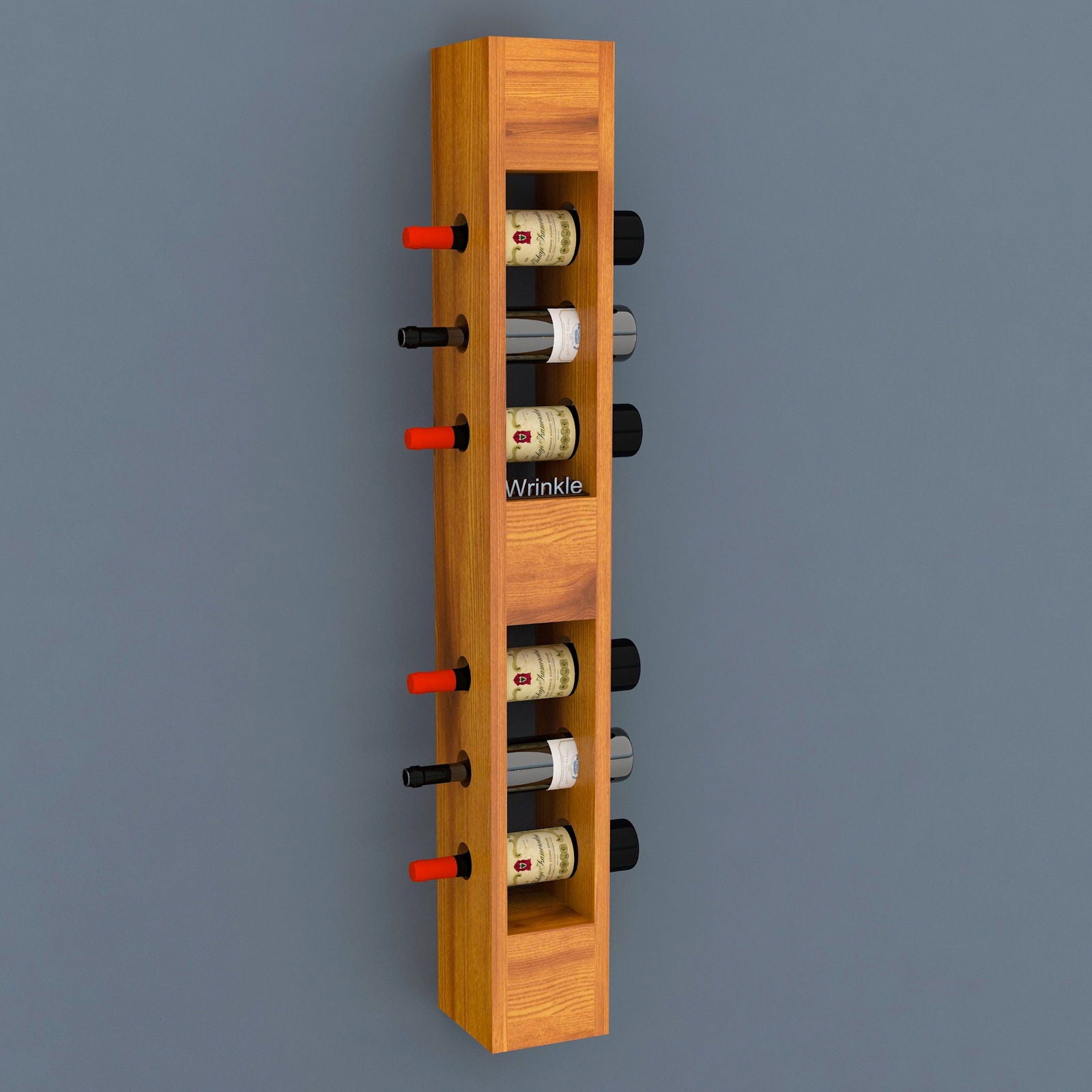 Vertical Shape Wine Stand With Solid Sheehsam Wood - Furnishiaa -  - 