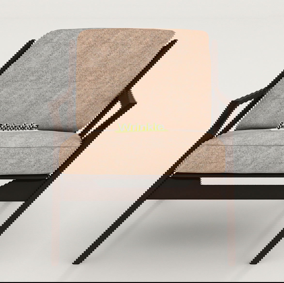 Vintage Solid Sheesham Wood Arm Chair With Molfino Fabric - Furnishiaa -  - 