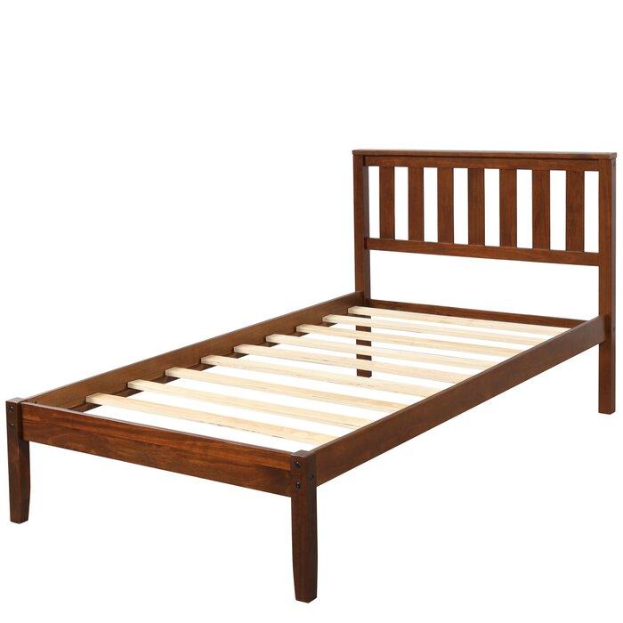 Vintage Wood Simple Wooden Bed - Furnishiaa -  - 