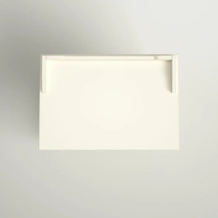 WRINKLE Designer White Sheesham Wood Bedside Table For Home - Furnishiaa -  - 