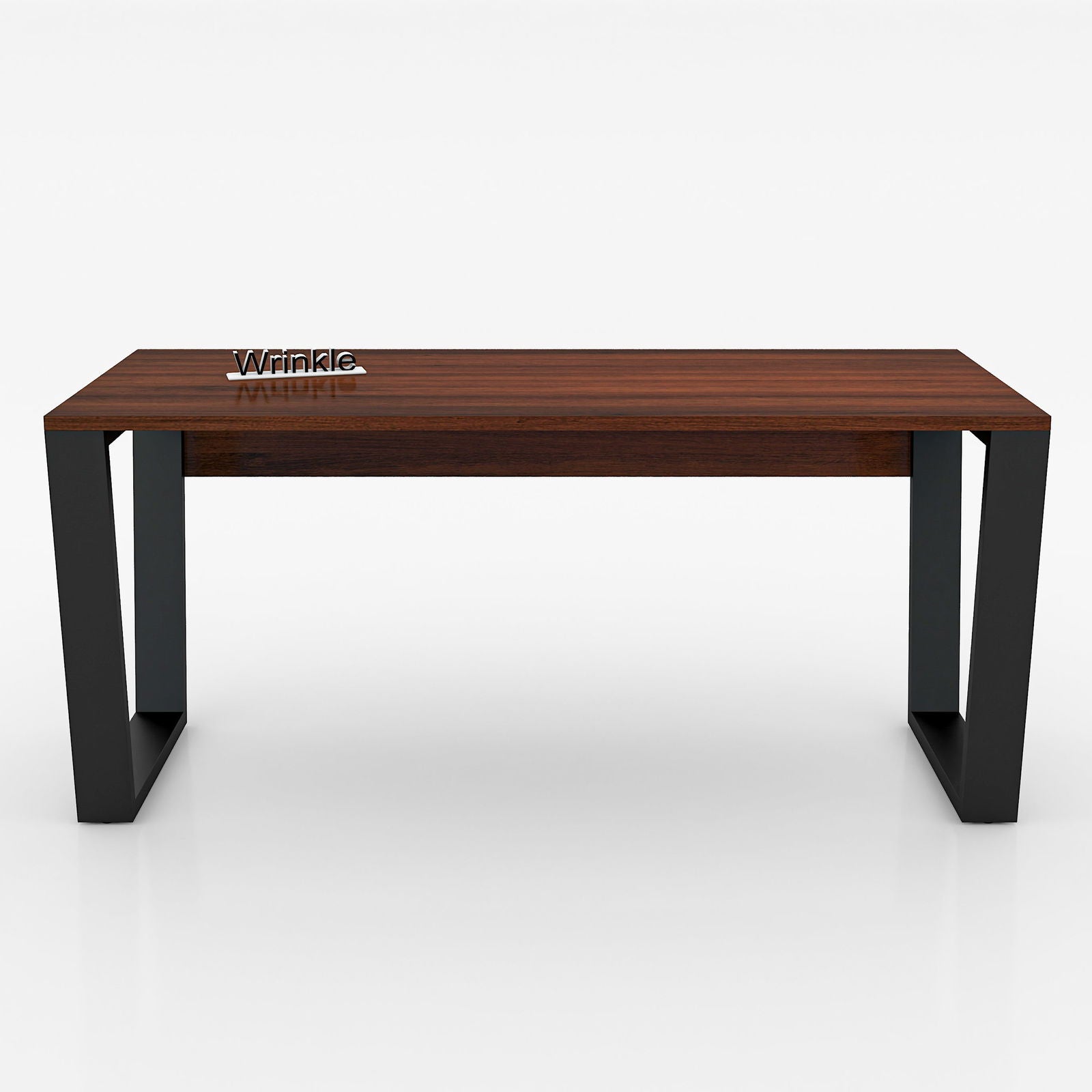 WRINKLE Iron Metal and Sheesham Wood Walnut Study & Computer Table, Multipurpose Table - Furnishiaa -  - 