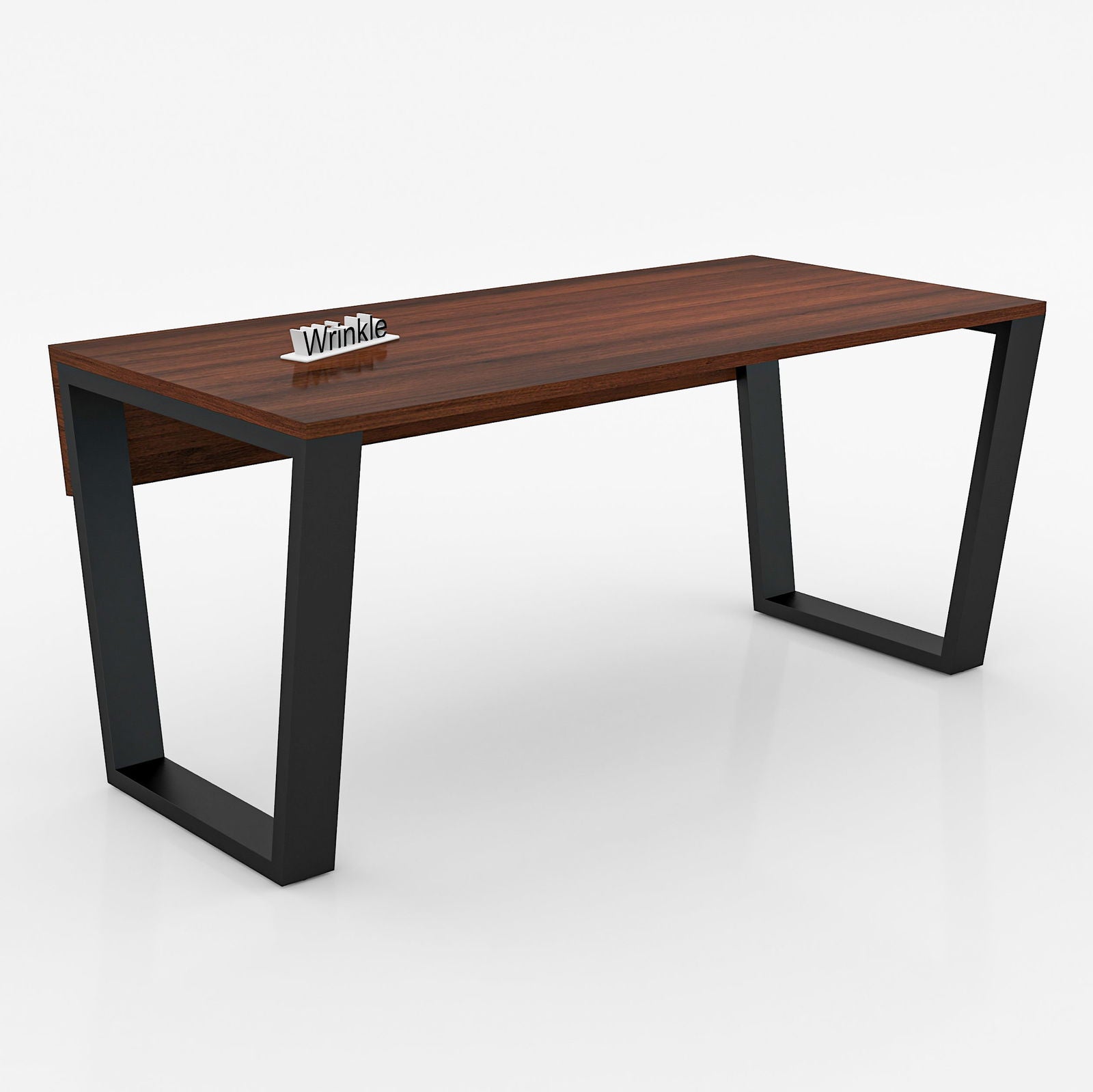 WRINKLE Iron Metal and Sheesham Wood Walnut Study & Computer Table, Multipurpose Table - Furnishiaa -  - 