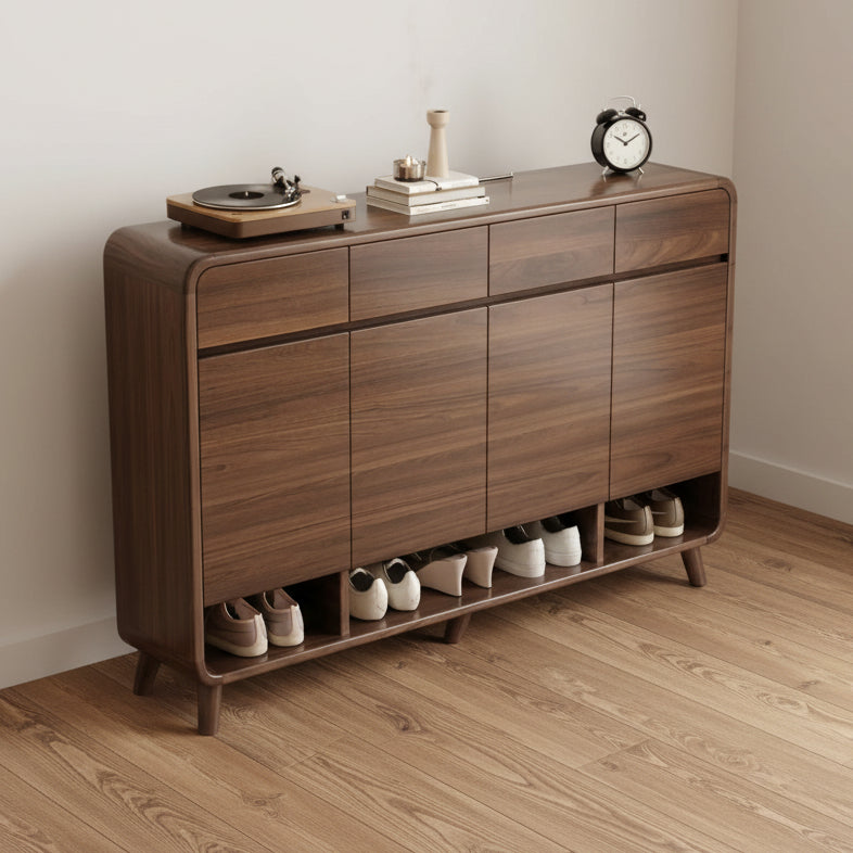 Furnishiaa 2-Drawer Shoe Organizer Cabinet with Adjustable Compartments