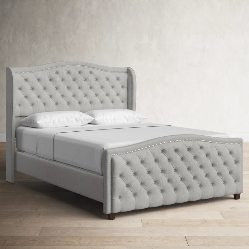 Wingback Modern Trendy Upholstered Bed - Furnishiaa -  - 