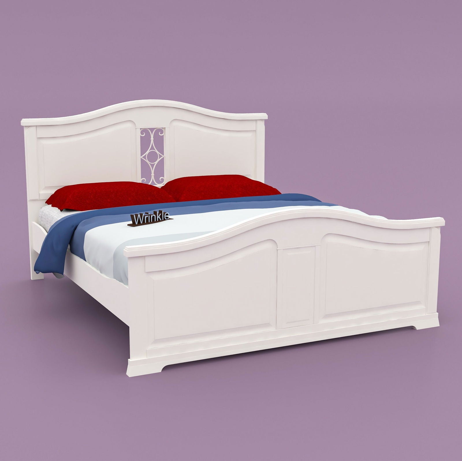 WoodCraft Beautiful Minimal Design Wooden Bed - Furnishiaa -  - 