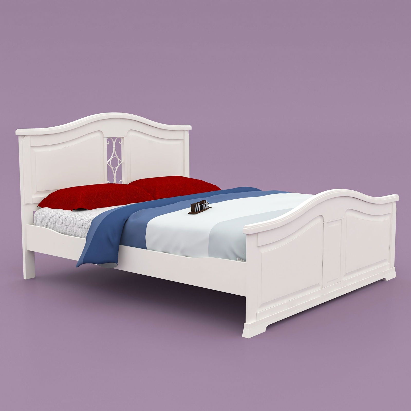 WoodCraft Beautiful Minimal Design Wooden Bed - Furnishiaa -  - 