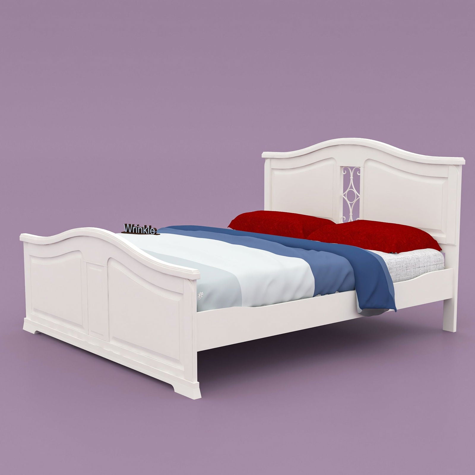 WoodCraft Beautiful Minimal Design Wooden Bed - Furnishiaa -  - 