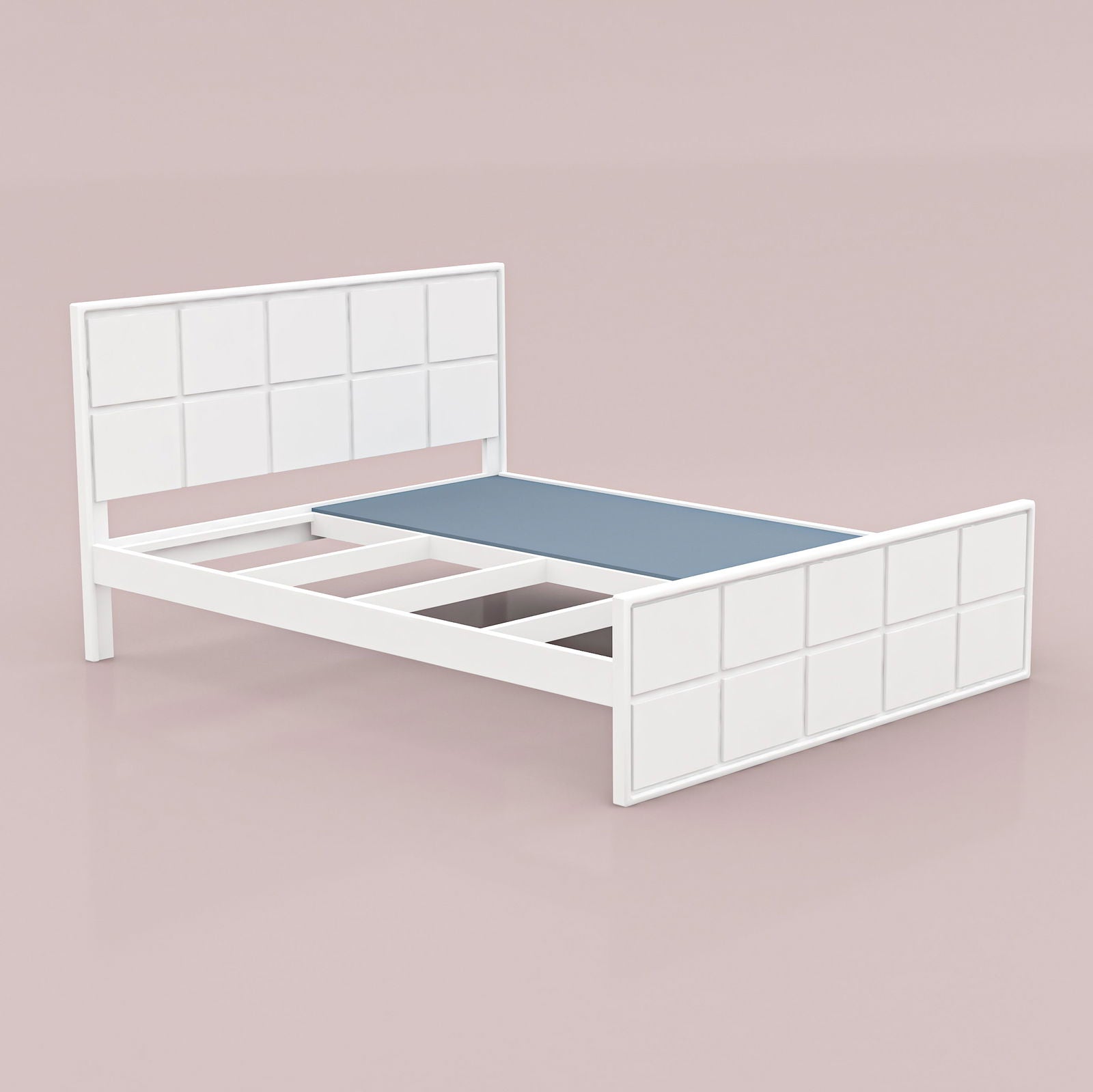 WoodCraft Blocks Minimal Wooden Bed - Furnishiaa -  - 