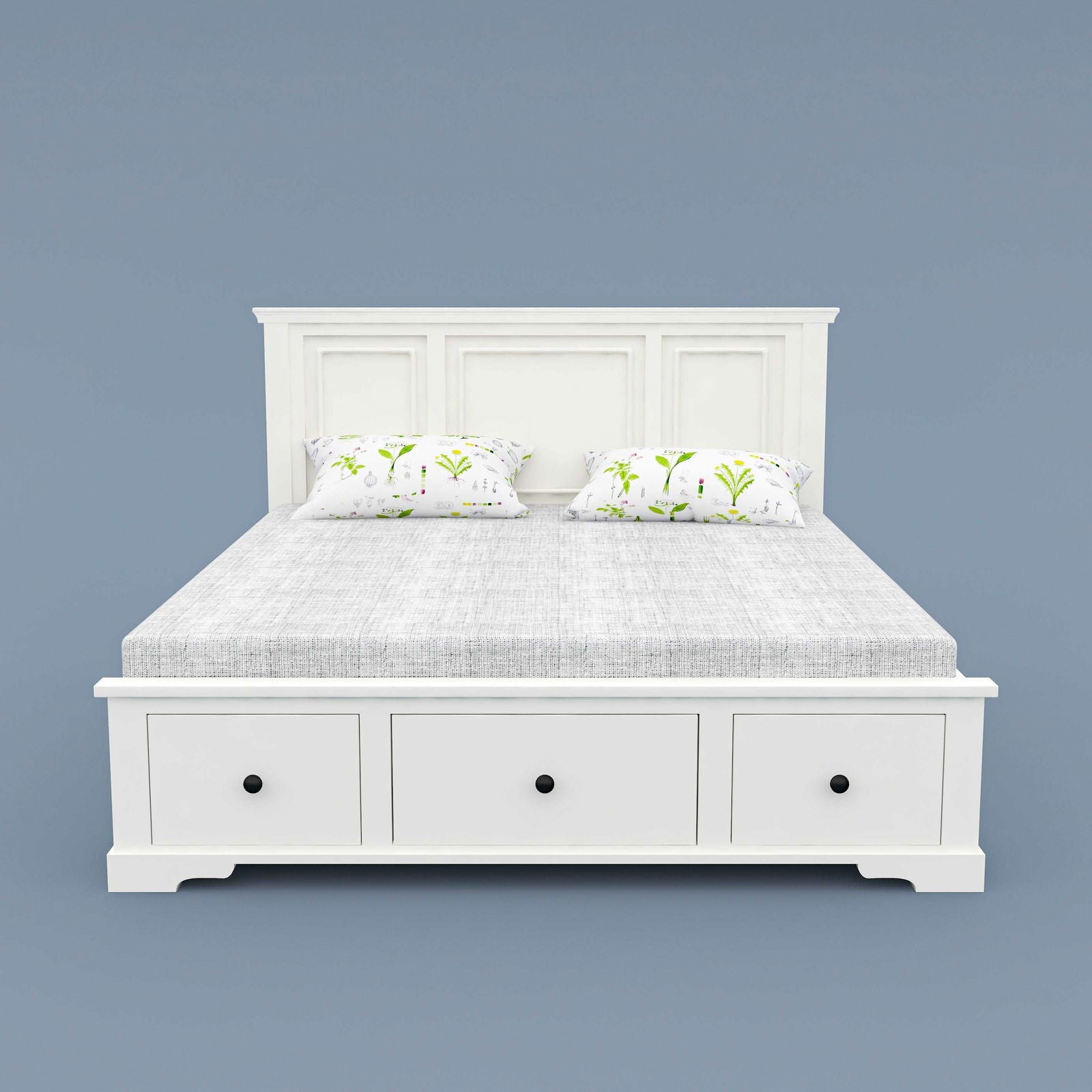 WoodCraft Classic Storage Bed with 5 Drawers - Furnishiaa -  - 