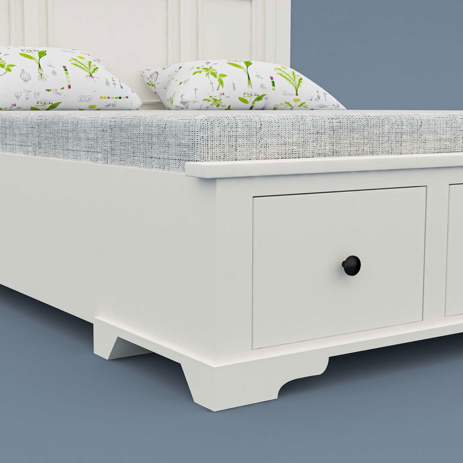 WoodCraft Classic Storage Bed with 5 Drawers - Furnishiaa -  - 